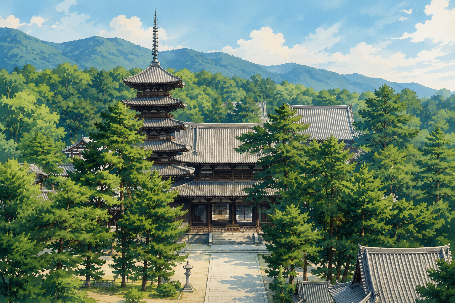 法隆寺伽蓝